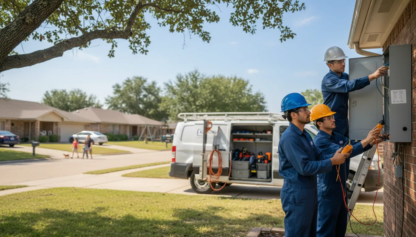 Certified electrician providing emergency electrical services in Adolphus, KY